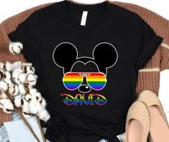 LGBT Pride Disney Couple Mickey & Minnie Mouse Unisex Adult Kid Shirt 320111124 XL