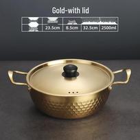 Milin Hammered Stainless Steel Soup Pot