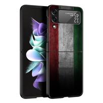 Phone Case for Samsung Galaxy Z Flip 3 4 5 6 7 Folding Black Shell For Samsung Z Flip4 Flip5 PC Hard Cover Italian flag Galaxy Z Flip6