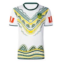 Australijos regbio marškinėliai vyriški kvėpuojantys treniruočių futbolo marškinėliai Kangaroos Wallabies Retro laisvalaikio trumpomis rankovėmis uniforma gerbėjams M
