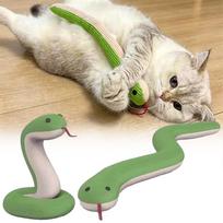Realistics Snake Cat Toy Crinkle Ultra-Durable & Scratch-Resistant Fabric Training And Exercise Companion CN