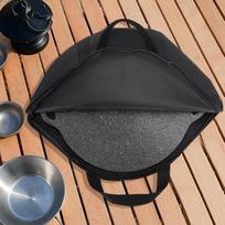 Cookware Storage Bag with Handle 600D Oxford Camping Frying Pan Bag Waterproof Skillet Bag 47x38cm Outdoor BBQ Tool for Kitchen China Mainland gray