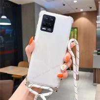 Crossbody Lanyard TPU Phone Case For Honor 600 Lite Transparent Shockproof Soft Silicone Back Cover For Honor 600 Lite For Honor 600 Lite
