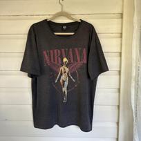 Nirvana Vyriški marškinėliai Dydis 3XL Pilki Medvilnė Poliesteris Trumpomis Rankovėmis S beige