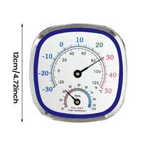 Indoor Temperature Gauge Household Humidity Meter 2-in-1 Celsius/Fahrenheits Thermometer And Hygrometer For Home Office Library