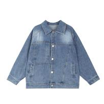 LUSON Chen Dazhu Boys' Denim Jacket 160 džinsinio mėlyna spalva