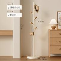 Simple Floor Coat Rack, Vertical Hanger for Entryway Bedroom, Easy Assembly Sturdy Multi Hat & Bag Holder Home Organizer