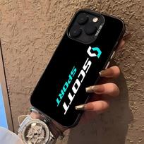 Scott Sports Phone Case for iphone 17 16 15 14 13 11 12 Pro Max Xr X Air Plus black silver hard shell Cover iPhone 14 Plus