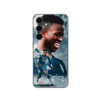 Coque - Maniacase - Samsung Galaxy S24 FE - Vinicius JR - Bleu - Souple mėlyna
