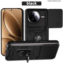 Slenkiamas apsauginis dėklas su žiedu-stovu Xiaomi Redmi K80 Pro 5G, POCO F7 Ultra dėklas, Armor Case, magnetinis žiedas, laikiklis, galinis dangtelis for Redmi K80 Pro 5G