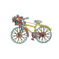 Lady Brooch Colorful Shape Anti-slip Shouder Bag Suit Coat Collar Hat Scarf Sweater Pin CLE mėlyna