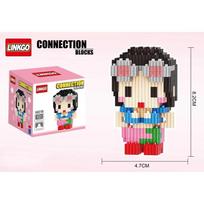Linkgo Statybiniai Blokeliai Vienas Luffy Chopper Piece Boa Franky Zoro Nami Robin Jinbei Brook 3D Modelis Mini Plytelių Figūrėlė Žaislas With Box