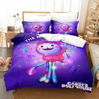 Gabbys Dollhouse Bedding Set For Bedroom Soft Modern Bedspreads Comefortable Kids Duvet Cover Quilt Cover And Pillowcase 70x133cm 3pcs
