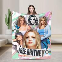 Britney Spears Antklodės Super Šiltos Naujoviškos Pliušinės Mesti Antklodės Sofai Lovai Kelionei Flanelinė Paklodė Lovos Užvalkalas 30x40in pink