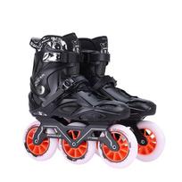 Mussel Wheel Adjustable Speed Roller Skates juoda