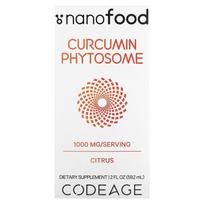 Codeage, kurkumino fitosoma, citrusiniai vaisiai, 1000 mg, 2 fl uncijos (59,2 ml)
