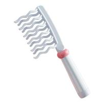 Curly Hair Wide Tooth Detangling Comb with Double Comb Curls Row Wavy Tooth Anti-static mėlyna