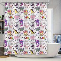 Vaivorykės Pasididžiavimo Dušo Užuolaida LGBT Vonios Dekoras Translyčių Vėliava Dušo Įklotas LGBTQ+ Plaunamas Fonas W60H190(CM)-1 Pcs