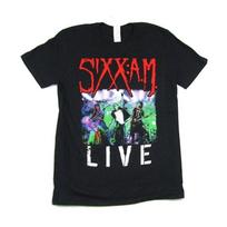 Men's Sixx A.M. Live World Tour 2016 T-shirt Large Black 3XL