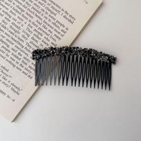 Korean Hair Styling Accessory Teeth Rhinestone Comb Hair Clip Fashion   Women juoda
