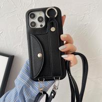Wrist Strap Crossbody Lanyard Case for IPhone 13 12 Mini 16 15 14 11 Pro XS Max X XR 7 8 Plus Card Holder Wallet Leather Cover Opp Bag&For iPhone17 juoda