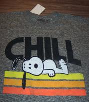 Vintage Style Peanuts SNOOPY CHILL T-shirt MENS SMALL NEW w TAG XXXL