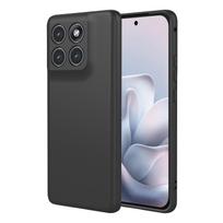 Skirta Moto G87 G 87 dėklams Skysto silikono matinio paviršiaus telefono dėklas Motorola G77 G67 saldainių spalvos Kameros objektyvo apsauga Galinis dangtelis Motorola Moto G77 juoda