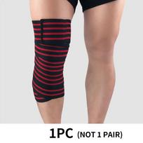 1PC Fitness Pressurized Straps Gym Weight Lifting Squat Training Elastic Bandages Leg Knee Compression Wraps mėlyna