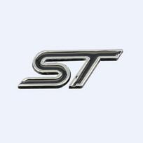 ST Automobilio Lipdukas 3D Metalinis Emblema Chromuotas Ženklelis Automobilio Stilius Automobilio Dekoravimas juoda