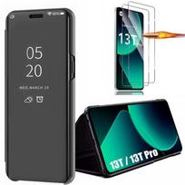 Case - Xiaomi - 13T/13T Pro - Reinforced Protection - 2 Tempered Glass - Black