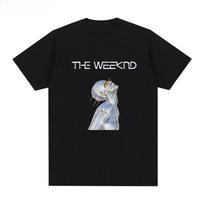High Quality Fashion Loose The Weeknd Short Sleeve T-shirt Robot Empty Mountain Jime Hip Hop Hip Hop Teen Graffiti American XXXXL