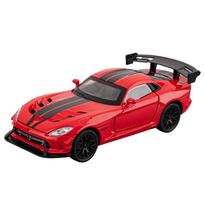 1/32 Dodge Viper SRT ACR Žaislinio automobilio modelis JKM Metalinis liejimo būdu pagamintas Lenktynių miniatiūrinis modelis Garsas ir šviesa Kolekcija Dovana Vaikams Vaikui raudona