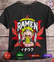 Naruto Ramen Shirt Shippuden Kakashi Itachi Anime Unisex Tee T-Shirt All Size XL