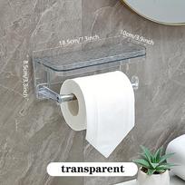 Glacier Paper Towel Storage Rack, Light Luxury Roll Paper Rack, No Need to Punch Holes, Directly Paste, Suitable for Kitchen, Toilet, Hotel Toilet white