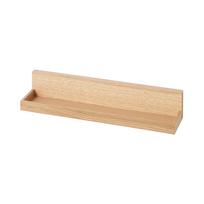 MUJI Furniture 44cm Wide x 10cm Deep x 8cm Oak 12939696 Wall-Mounted Tray, High, Veneer,