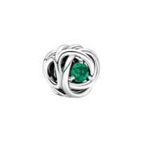 Pandora Moments Žalias Amžino Kilpos Pakabukas Moteriški Papuošalų Aksesuarai Sidabrinis 790065C08 Silver,F