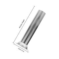3Pcs Manual Sausage Stuffer Kit with Stainless Steel Meat Filling Tubes and Natural Casings for Homemade Sausage 5.7x5.7x15.5cm gray