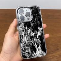 Gothic Cyber Sigil Cross Phone Case For iPhone 17 16e 16 15 14 13 12 11 mini Pro Max X XSMAX 8 7 Air Plus Transparent Soft Cover iPhone 13
