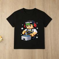 3D Printed Roblox Pixel Block Game Kids TShirt Casual Summer Short Sleeve Tee for Boys Girls 100