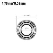 1Pcs 4.76mm 6.35mm 9mm Woodworking Bearing Steel 1/2  3/8  3/4  Router Bit Bearing Top Mounted Head Shank Milling Cutter Bearing