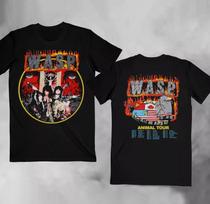 Wasp Animal Tour 2 Sided Vintage Music Graphic Cotton Shirt S5XL XXXL