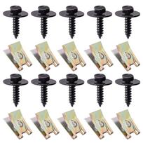 Car Fender Bumper Cross Head Screws U Nuts Kit Engine Cover Clip Splash Guard Fasteners For BMW 07147129160 07129904150