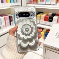 Phantom Flower Pattern Phone Case For Google Pixel 10A 10 Pro XL Shockproof Aurora Laser Cover For Google Pixel 9Pro 8 7 6A Google Pixel 6a balta