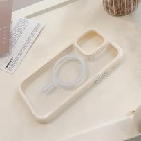 Magnetic acrylic iphone16 iPhone case 15promax cream 17 suitable for 12 anti-drop 13 generation 11 17promax