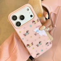 Pink dachshund apple 17promax mobile phone case 13 gilt magnetic suction bracket iPhone16 for 15 cute 17promax