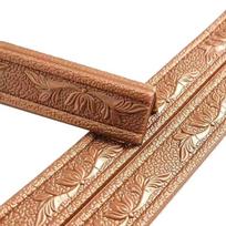 Self-adhesive Foam Skirting Line, Easy Install Corner Molding Trim for Door Frame & Tile, Waterproof Wall Protection rožinio aukso spalvos