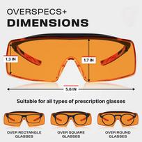 Apsauginiai akiniai UV UV apsauga ir atsparūs įbrėžimams akiniai ANSI Z87.1 Sertifikuoti reguliuojami mėlyną šviesą blokuojantys akiniai Black-framed orange slice orange