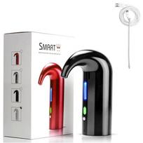 Elektrinis vyno aeratorius Vienu paspaudimu Greitas aeravimas Atgaivinantis Vyno Dekanteris Dozatorius Siurblys Automatinis USB Įkraunamas Vyno Pyliklis juoda