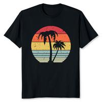 Palm Tree Retro Tropical Beach Unisex T-Shirt S