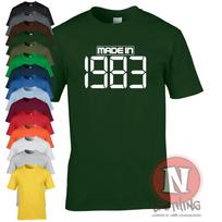 Hergestellt IN 1983 T-Shirt Geburtstagsparty Celebration Kostüm T-Shirt 2XL